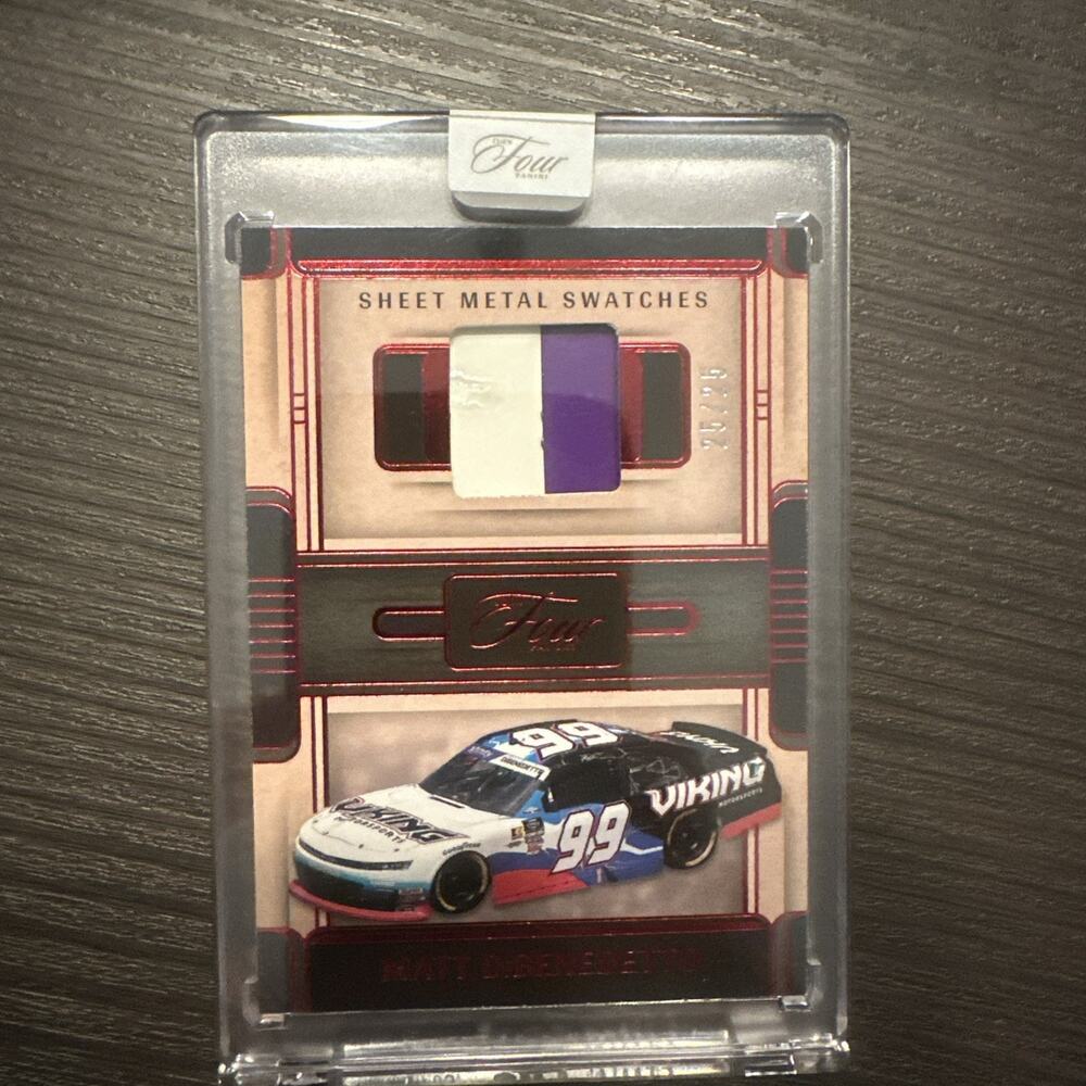 Matt DiBenedetto 25/25 SHEET METAL SWATCHES GOLD SP 2025 Panini Turn Four NASCAR